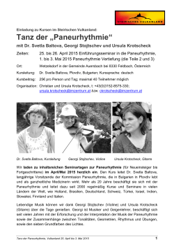 Einladung Paneurhythmie 2015 Oesterreich