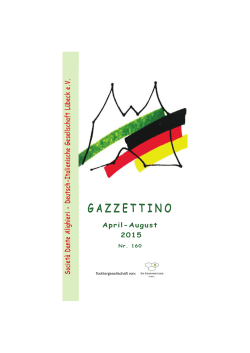 Gazzettino - Deutsch-Italienische Gesellschaft Lübeck