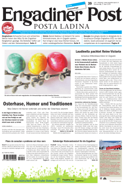 Engadiner Post Nr. 039 vom 02. April 2015