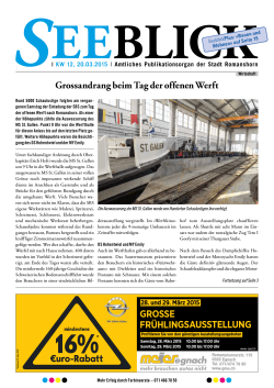 Seeblick-Ausgabe vom 20.03.2015
