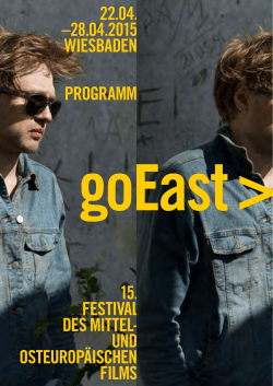 22.04.X –28.04.2015 Wiesbaden Programm 15.X Festival
