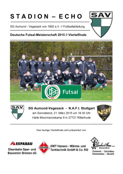 21.März 2015: SAV - NAFI Stuttgart (Futsal)