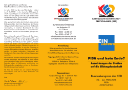 PISA und kein Ende? - Katholische Elternschaft Deutschlands
