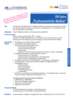 Infos - Medizinische Fortbildungsakademie O&Ouml;