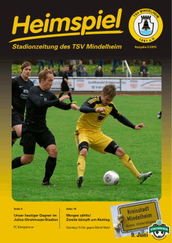9. Juni - TSV Mindelheim Abt. Fußball