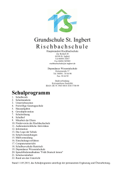 Schulprogramm - Rischbachschule St.Ingbert