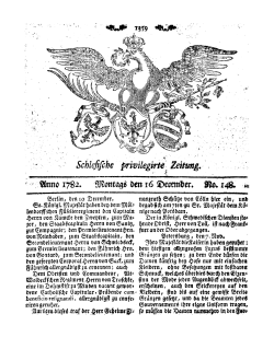 Schlesische privilegirte Zeitungen. 1782 [Jg.41]