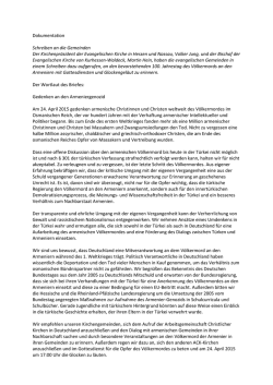 Dokumentation Schreiben an die Gemeinden Der - EKHN