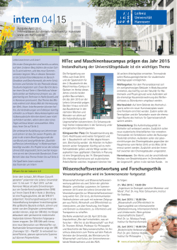 intern 04|15 - Leibniz Universit&auml;t Hannover
