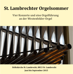 St. Lambrechter Orgelsommer 2015