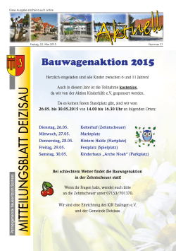 Gemeindemitteilungsblatt vom 22.05.2015