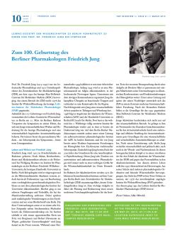 Artikel des FMP - Leibniz-Sozietät der Wissenschaften zu Berlin eV