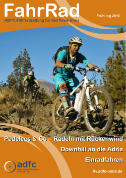 Pedelecs & Co – Radeln mit Rückenwind Downhill an