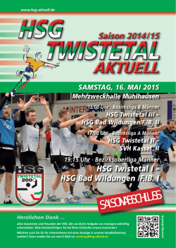 Hallenzeitung - HSG Twistetal