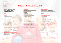 TV Lobberich Handballcamp 2015