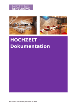 Hochzeitsdokumentation