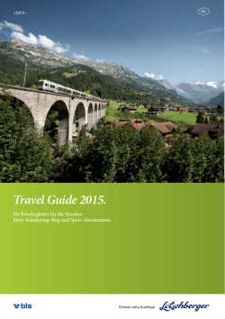 Travel Guide 2015 zum Herunterladen