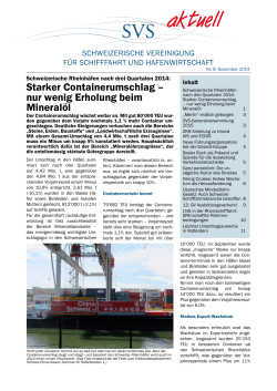 Nr. 9, November 2014 - Schweizerische Vereinigung für Schifffahrt