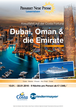 Dubai 2016  - Niedermayer Reisen
