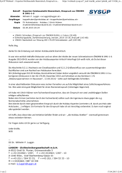 150402 Email Willi Luggin Einspruch Holzbau Statikerstammtisch
