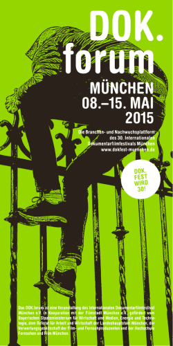 DOK.forum-Programmheft 2015 als PDF