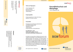 Gesundheitsschutz und Altenpflege, 08/2014