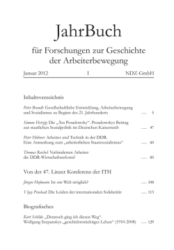 H&uuml;bner_2012_1 - JahrBuch f&uuml;r Forschungen zur Geschichte der