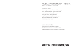 MOBILIZING MEMORY – VIENNA