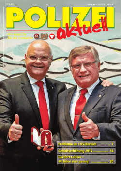 das magazin für die exekutive Probleme im EDV-Bereich