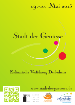 Stadt der Genüsse - Markt der Genüsse