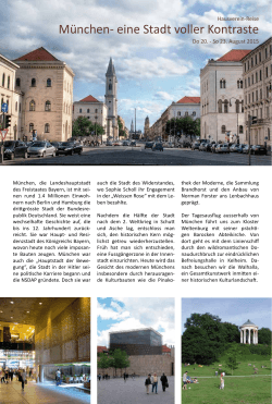 München- eine Stadt voller Kontraste - architektour anne