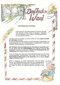Entwurf Bürgerbefragung zum Einkaufsverhalten - Dorfladen-Waal