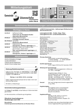 Mitteilungsblatt Nr. 22 - Gemeinde Schemmerhofen