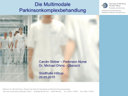 Michael Ohms Die Multimodale Parkinsonkomplexbehandlung