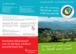 in Stadt und Land - Umweltkreis Leutkirch