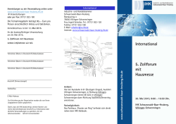 International 5. Zollforum mit Hausmesse - IHK Schwarzwald