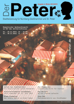 Stadtteilzeitung `Der Peter`