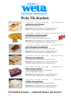 TK Kuchen / Gebäck