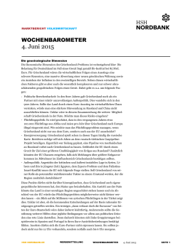 Wochenbarometer - HSH Nordbank AG