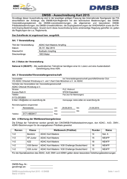 DMSB - Ausschreibung Automobil-Slalom 2010
