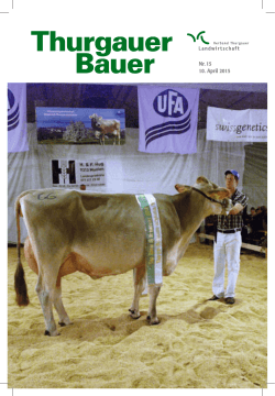 Ausgabe 15  - Verband Thurgauer Landwirtschaft