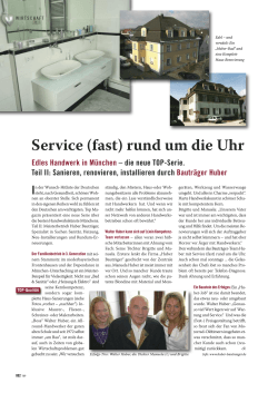 Musterseite top magazin - Walter Huber Bauträger GmbH