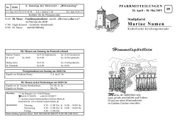 Aktuell 09/2015 - Stadtpfarrei Mariae Namen, Hanau