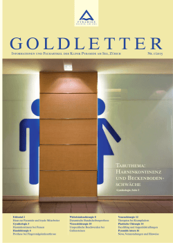 Goldletter - Klinik Pyramide am See