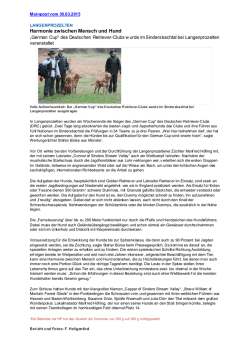 Harmonie zwischen Mensch und Hund