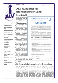 ALV Rundbrief im Brandenburger Land 03-15