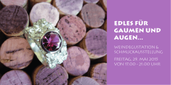 EDLES F&Uuml;R GAUMEN UND AUGEN