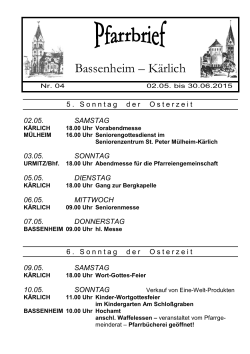 Bassenheim – Kärlich - Pfarreiengemeinschaft Mülheim