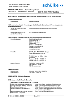 terralin PAA base Kein Änderungsdienst!