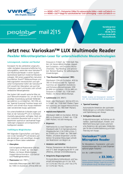 mail 2|15 - PEQLAB Biotechnologie GmbH